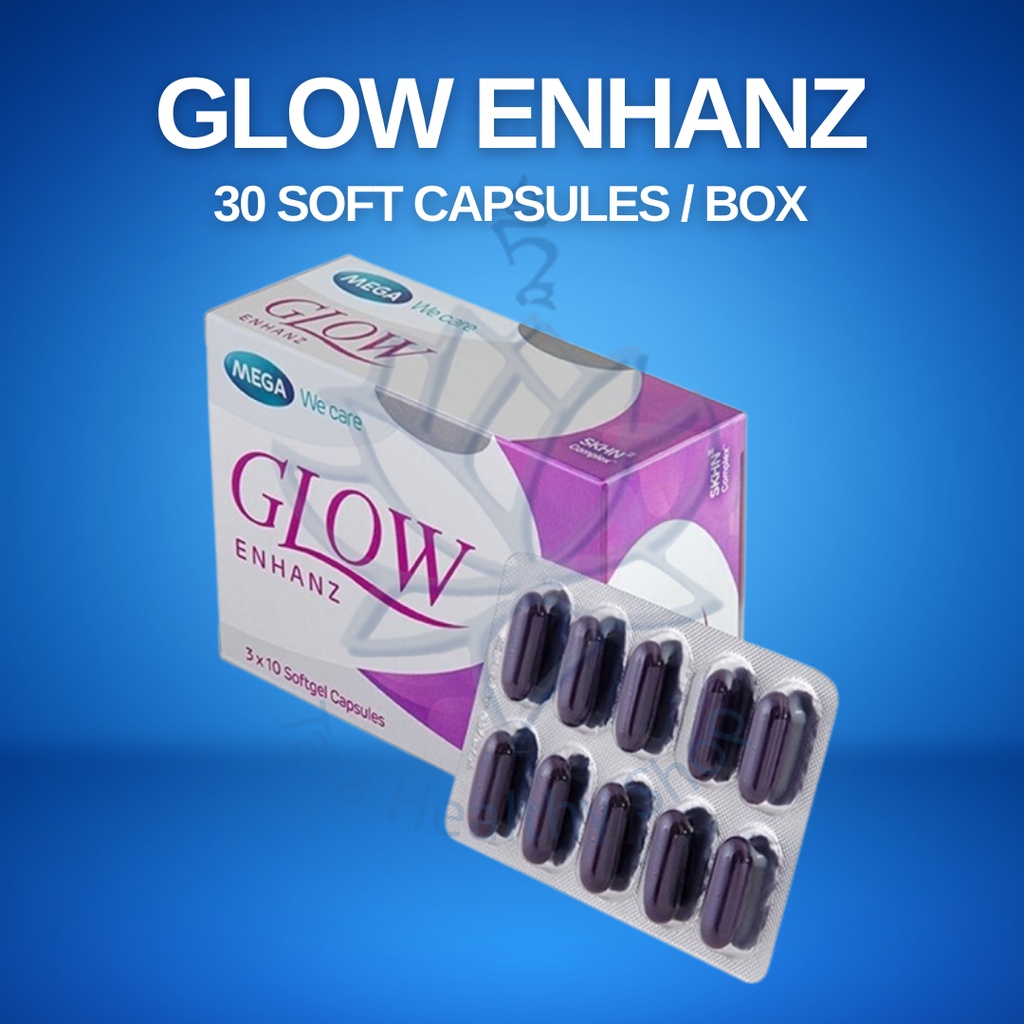 Jual ORIGINAL Glow Enhanz 30 Softgel Untuk Luka Selulit Varises 