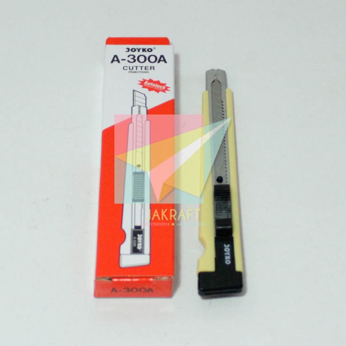 

kertas-pemotong- cutter pisau silet joyko a-300a autolock kecil sedang tanggung -pemotong-kertas.