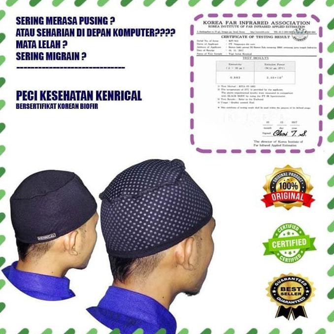 SELAMAT BELANJA DI TOKO KAMI KENRICAL PECI / TOPI TERAPI KESEHATAN BIOFIR & ION NEGATIF - HITAM -