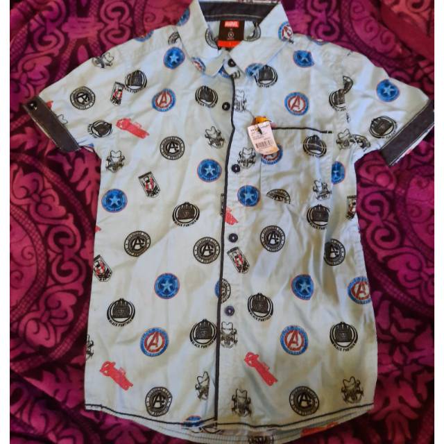 Kemeja Anak laki-laki Avanger baju anak matahari murah