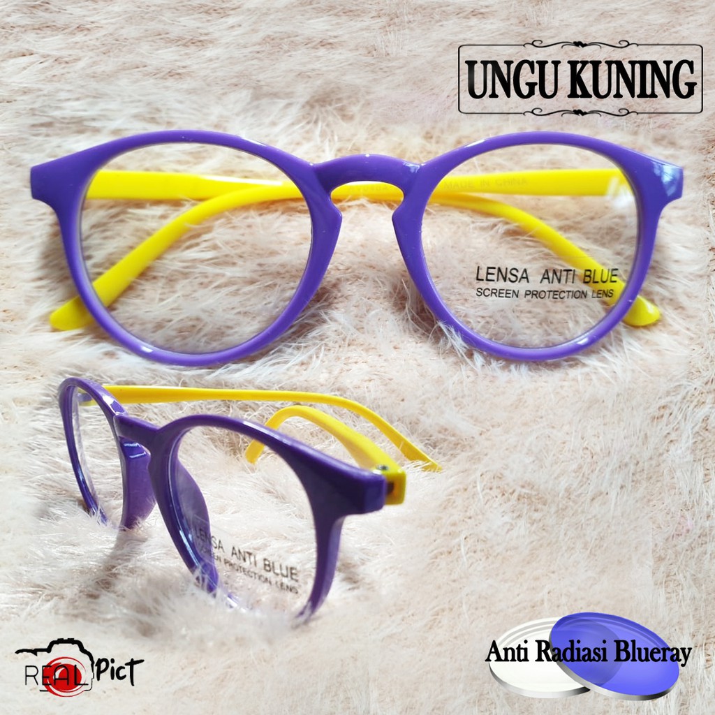 Kacamata Anak Anti Radiasi Blue Ray (Design Korea) Laki-laki &amp; Perempuan Kacamata Komputer Glasses