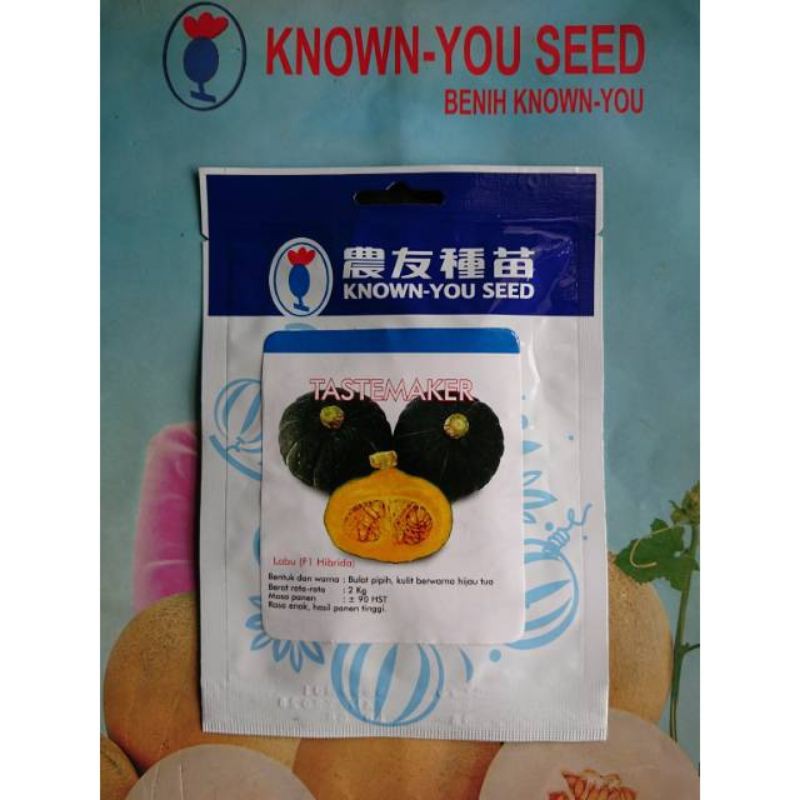 Benih Bibit Labu Mini Kabocha Hijau TASTEMAKER 10gr