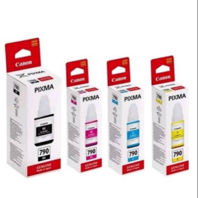 Tinta Canon GI790 GI 790 Black, Cyan, Magenta, Yellow Original Ori