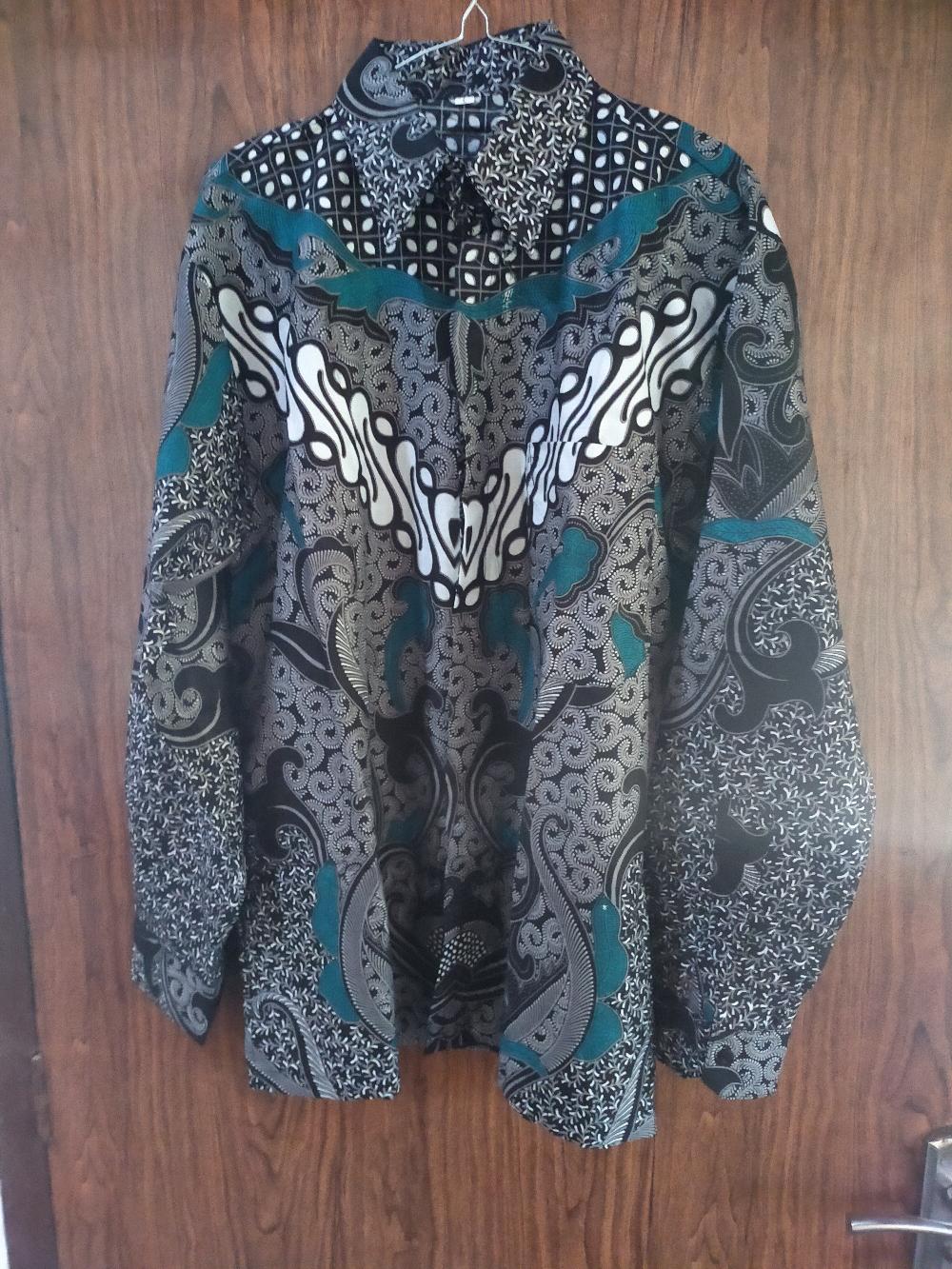 Kemeja Batik Pria Semi Sutra Sanwoz Puring Istimewa