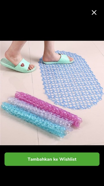 Keset Lantai Kamar Mandi Anti Slip Licin Bath Mat Suction Cup Home