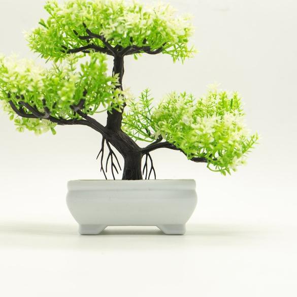 ♣ Bonsai Sintetis / Bonsai Artificial Pohon Bonsai Sintetis Mini - Putih ❅