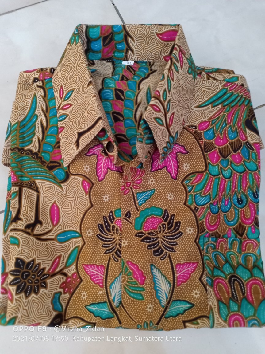 Baju Batik Couple Ayah Dan Anak Motif Merak