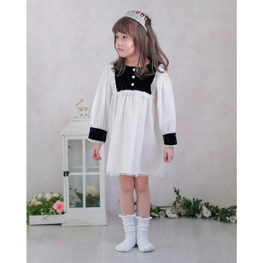 ELLODIE DRESS | Dress Anak Perempuan | Dress Tutu | Dress Tile | Gaun Pesta Anak