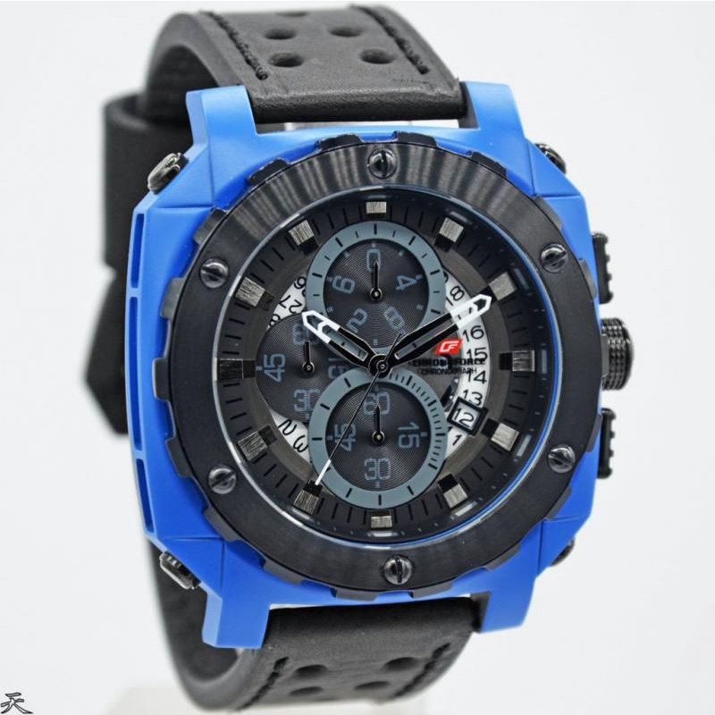 Jam Tangan Pria Chronoforce 5323 Leather Kulit Original Murah