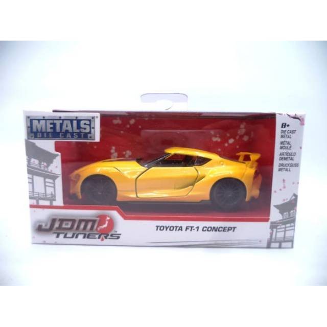 Diecast Jada JDM Tuners 1/32 Toyota FT-1 Concept Kuning