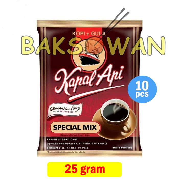 

Kopi Kapal Api Special Mix Sachet 25gr min order 10 pcs