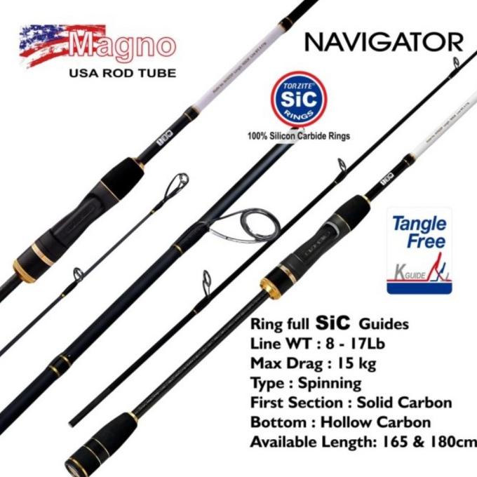 Silahkan Order] Joran Magno Navigator Solid 180 Cm 8-17 Lb