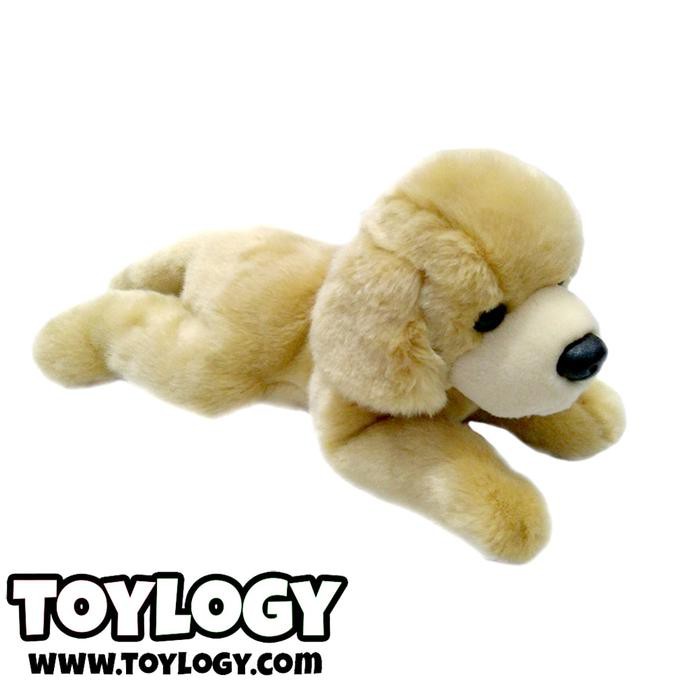 Boneka Hewan Anjing Labrador Krem (Cream Labrador Retriever Dog Stuffe