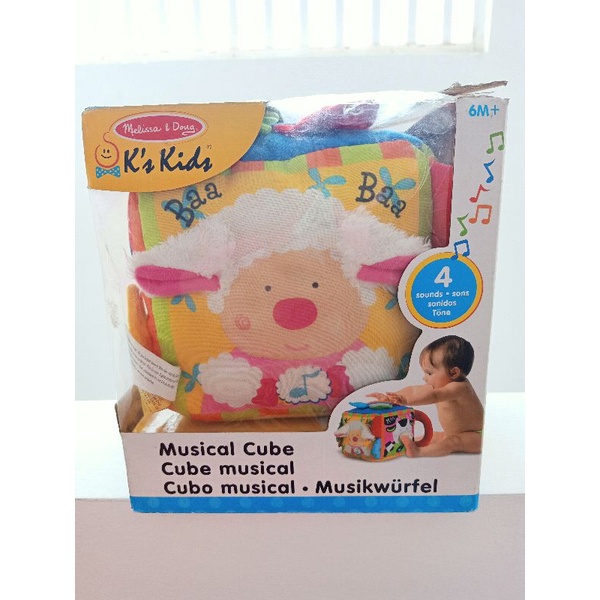Preloved-Melissa and Doug Cube Musical Farm/Kubus Musik Baby/Maenan Edukasi