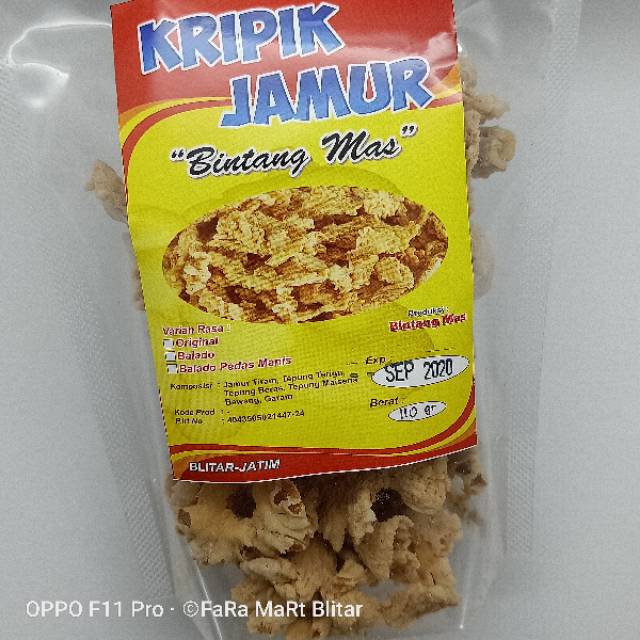 

KRIPIK JAMUR CRISPY KHAS BLITAR