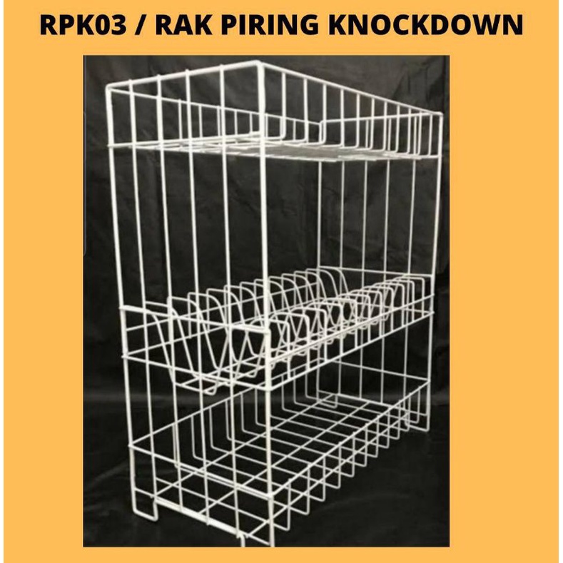 rak piring knockdown