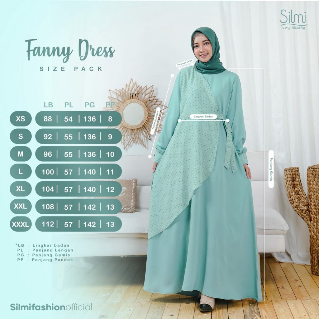 Gamis Remaja Fanny Dress Branded