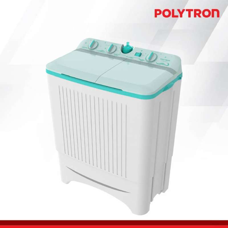 Polytron Mesin Cuci 2 Tabung 8 Kg PWM 8076 Twin Tube PROMO GARANSI