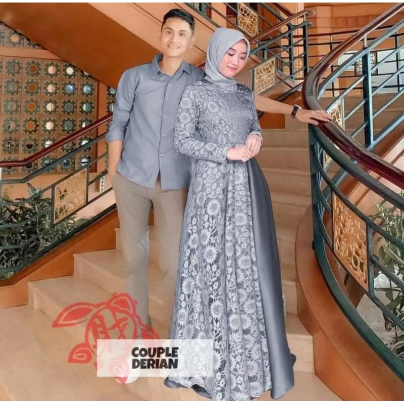 Gamis Cuple/Gaun Kondangan/Baju pasangan Muslim