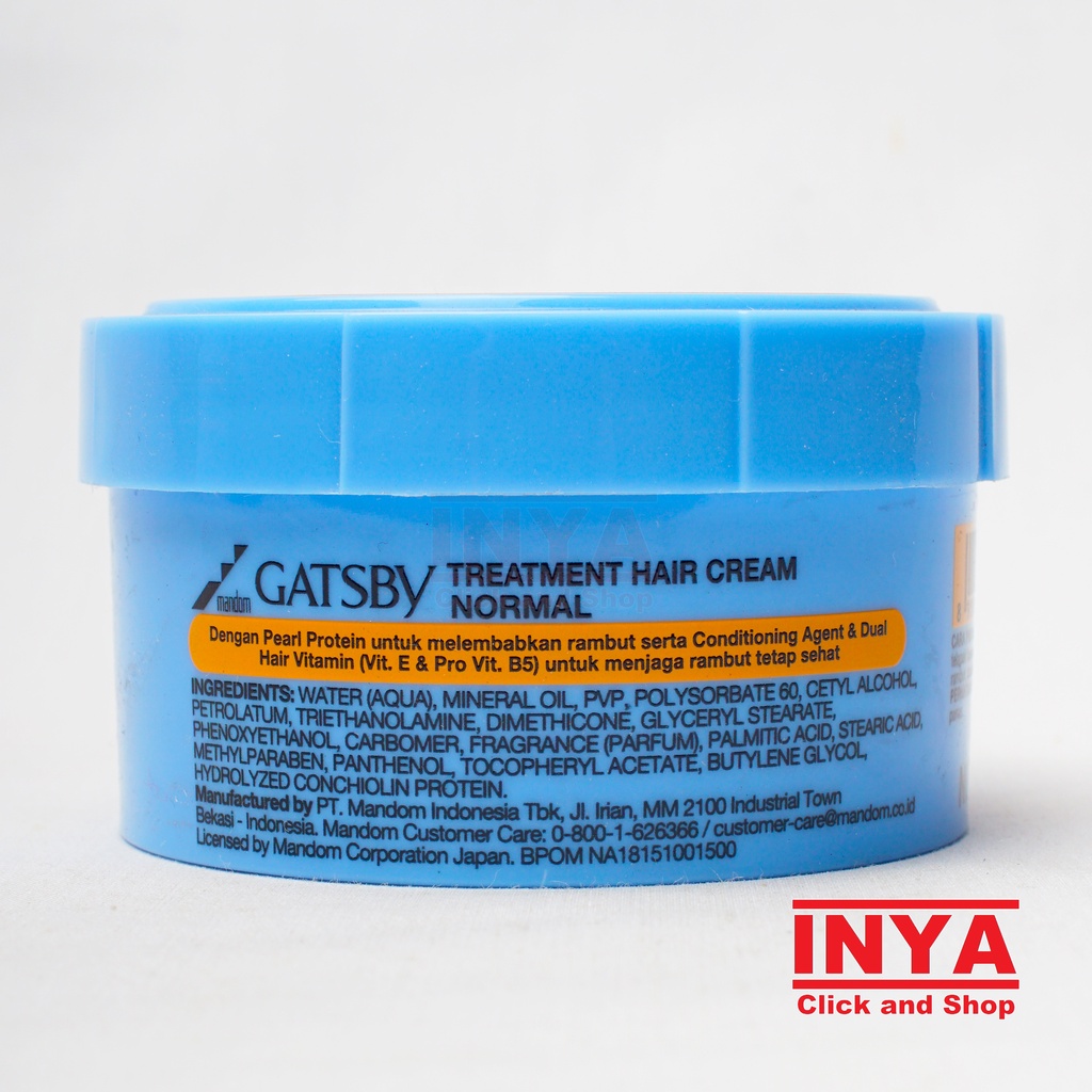 GATSBY THC  NORMAL TREATMENT HAIR CREAM POMADE 70gr - Minyak Rambut