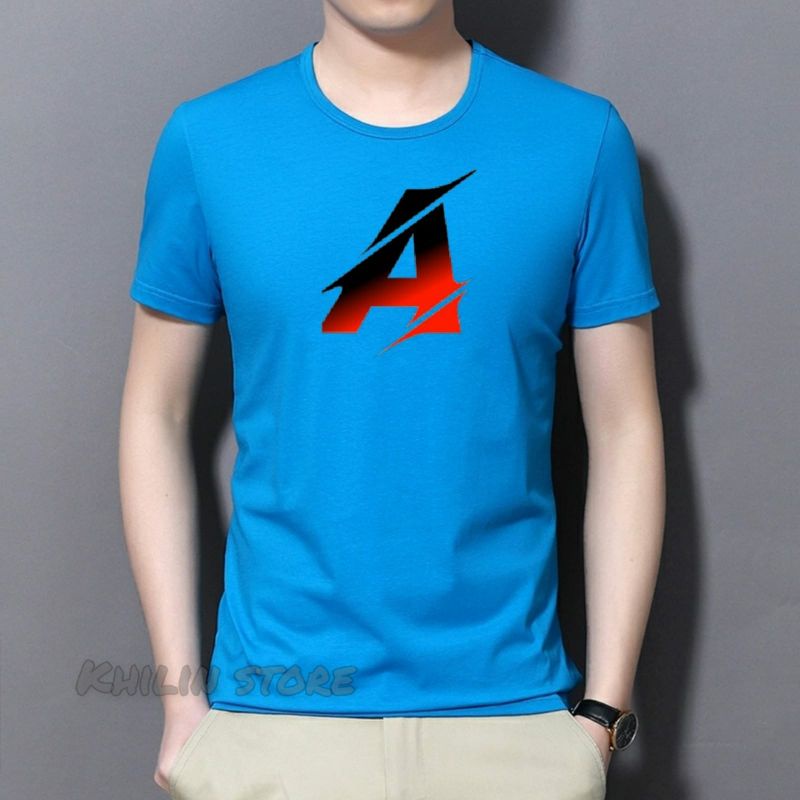 Kaos A pria distro lengan pendek kaos oblong cowok baju atasan tshirt lelaki Cod