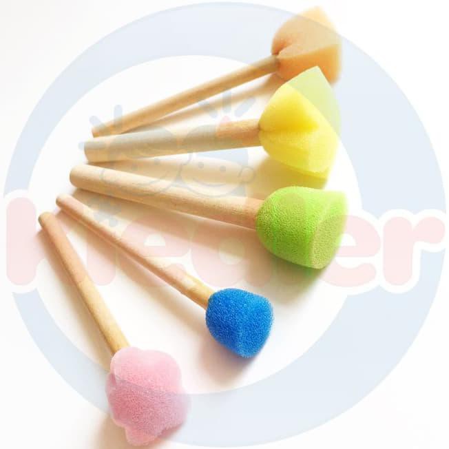 

1u7i kiedler kid paint sponge mix shape spons lukis avao