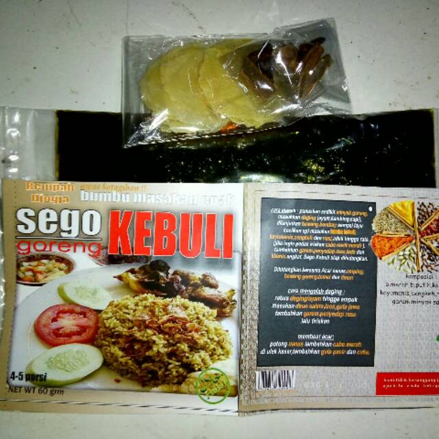 

Bumbu Nasi Goreng Kebuli