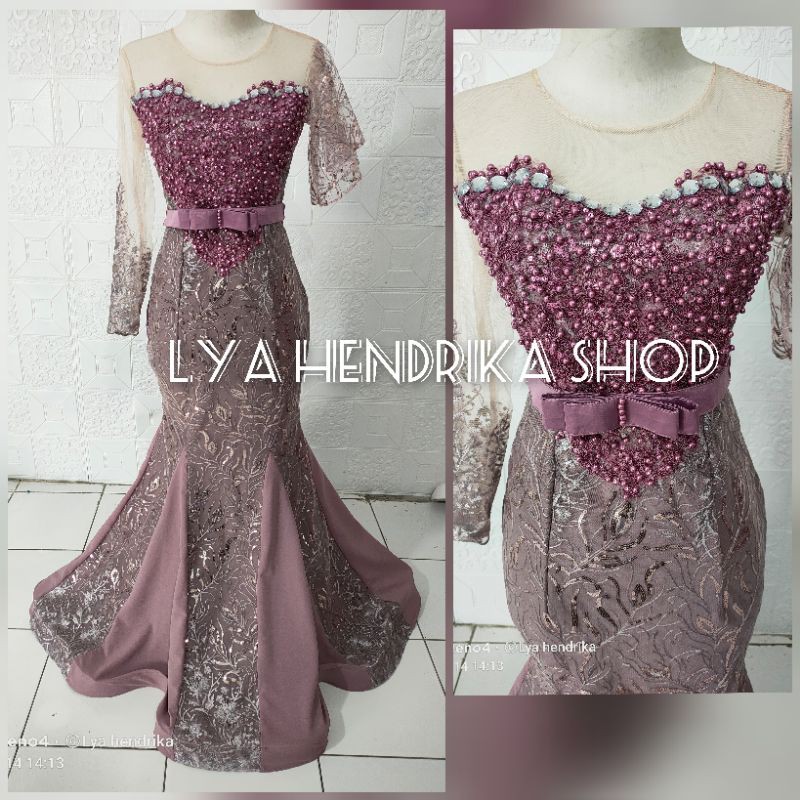 Baju pengantin mermaid Nikita love