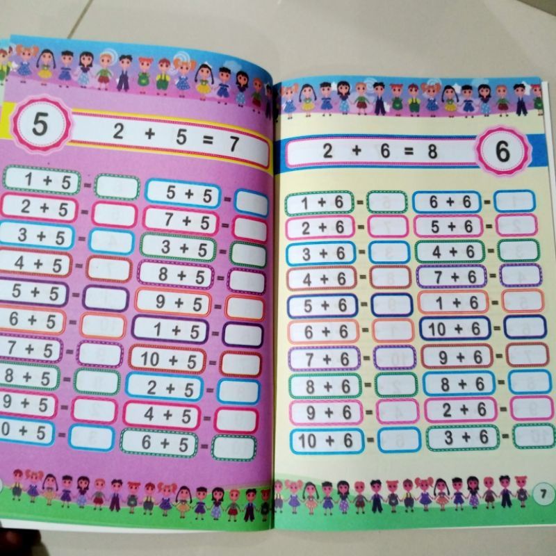 AKU PANDAI BERHITUNG PENJUMLAHAN ORIGINAL UNTUK TK DAN PAUD  KERTAS HVS FULL COLOUR-2