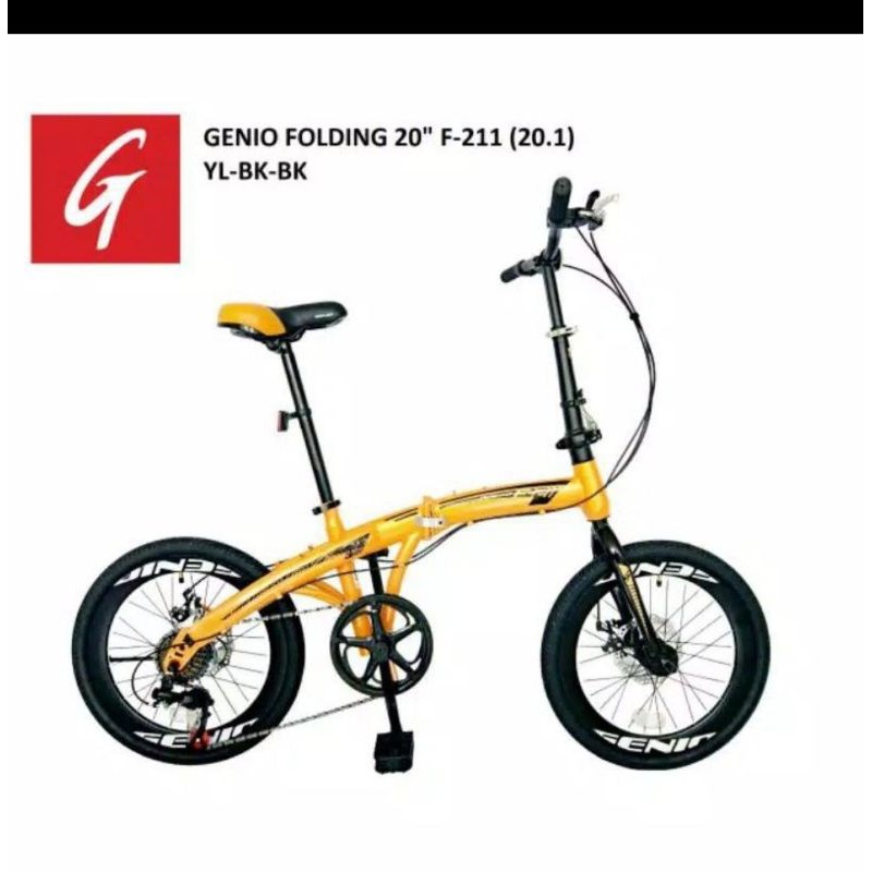 Sepeda lipat 20 Genio F211 7 speed by United