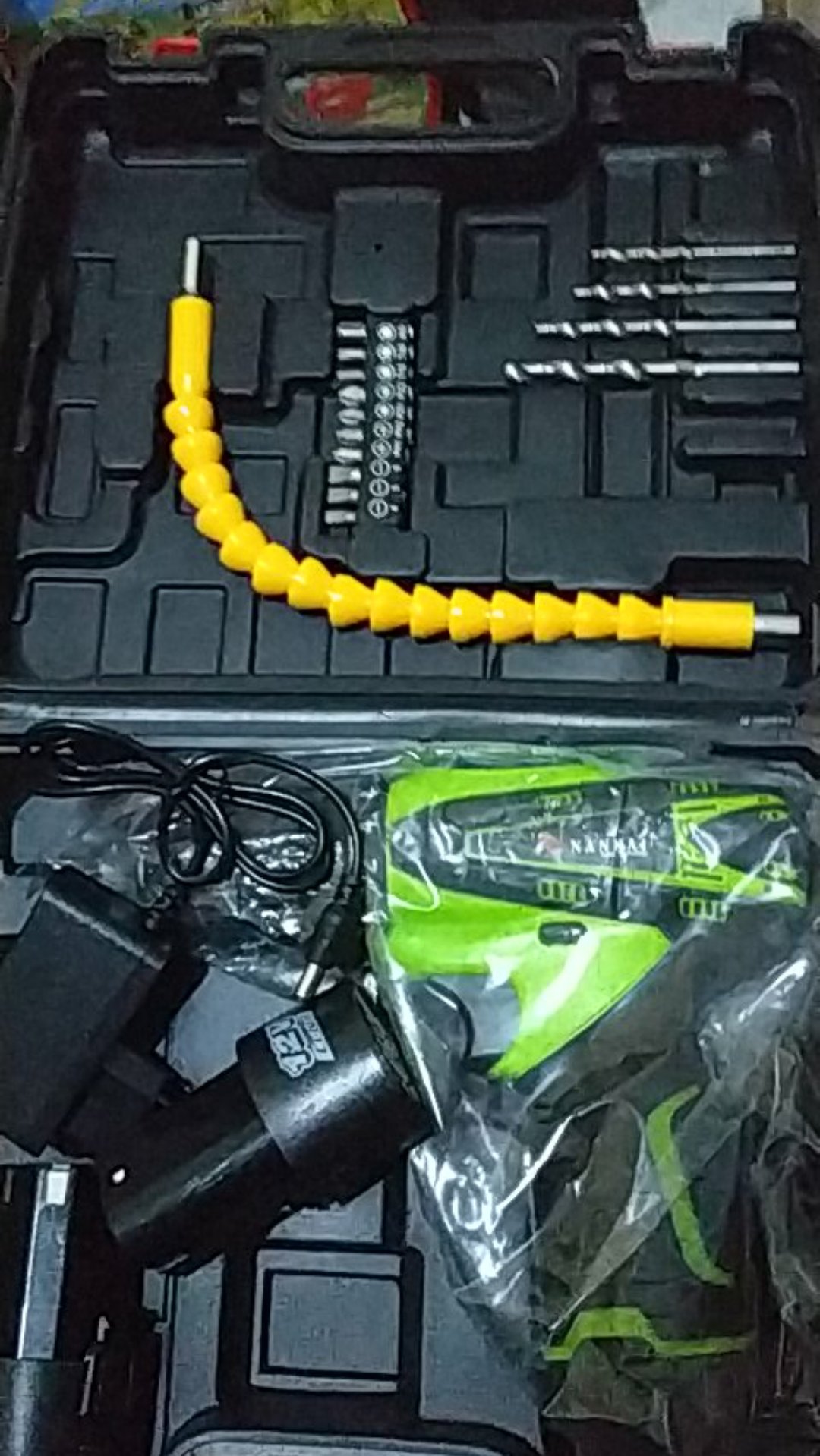 Obeng Bor Tangan Elektrik Charger Cordless Screwdriver Nankai