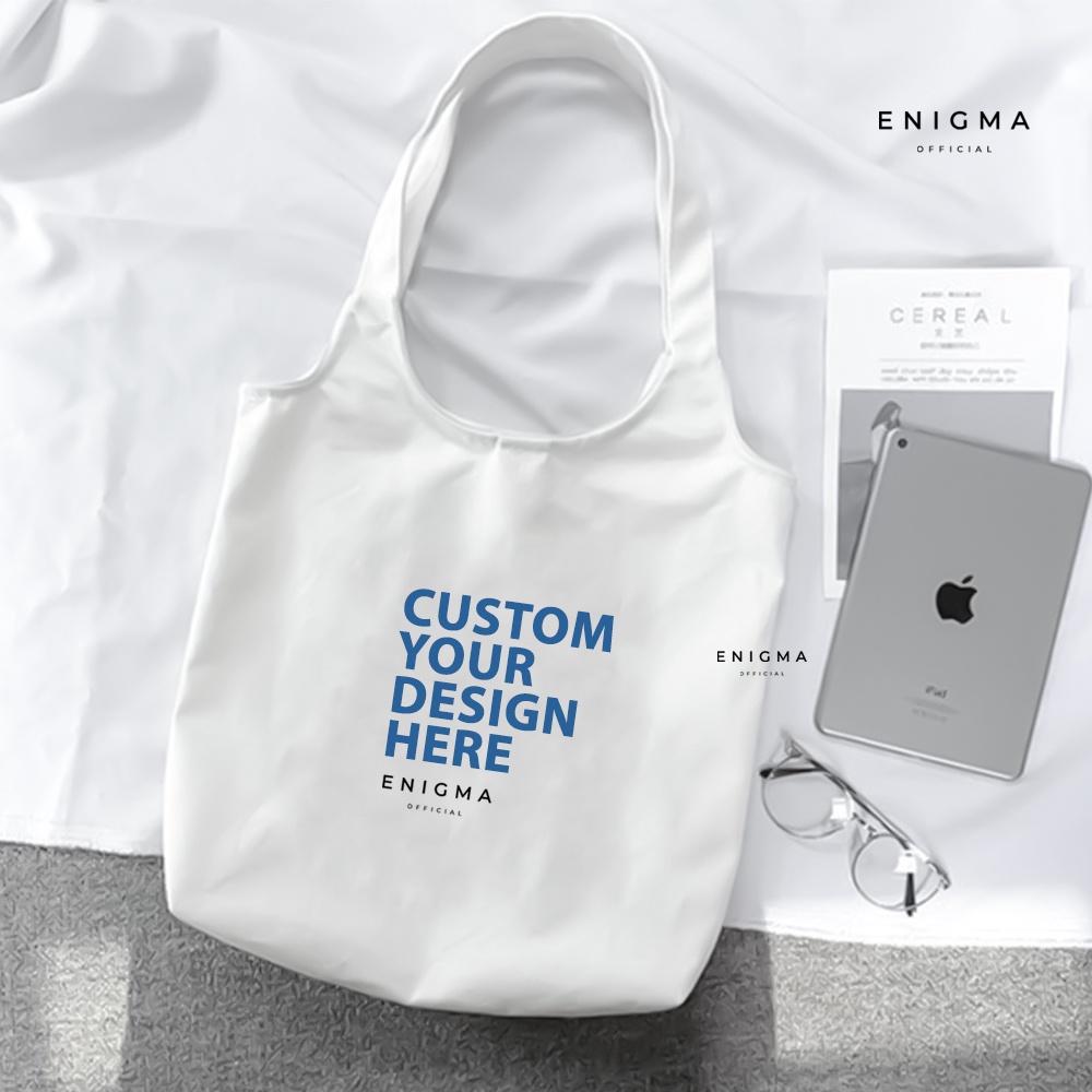 TERBARU CUSTOM TOTEBAG KANVAS PREMIUM ENIGMA TAS WANITA TOTE BAG WANITA TOTEBAG AESTHETIC