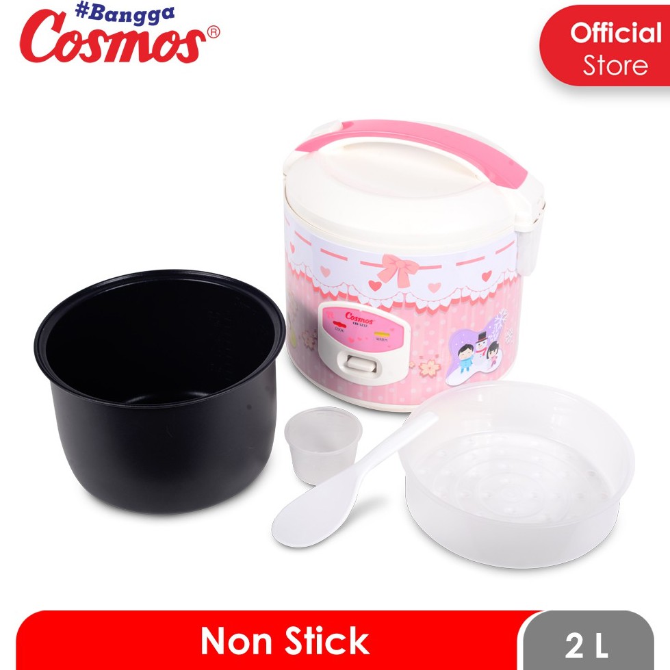 Cosmos CRJ3232 Rice Cooker / Magic Com 1.8 Liter 3 in 1 Bonus Gelas Ukur dan Sendok Nasi