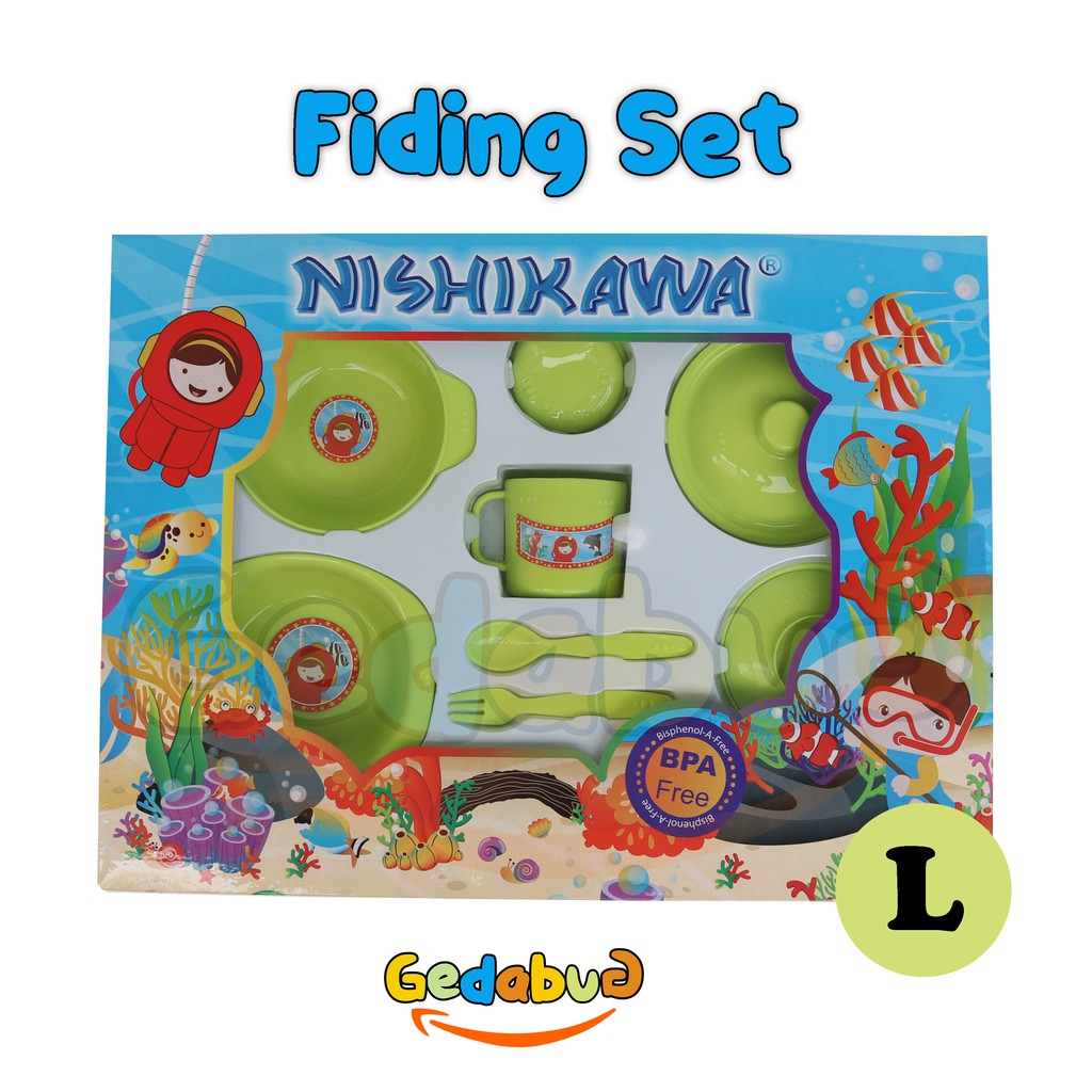 Perlengkapan Makan Bay Gift Set | Feeding Set Nishikawa Jumbo ( Ukuran L )