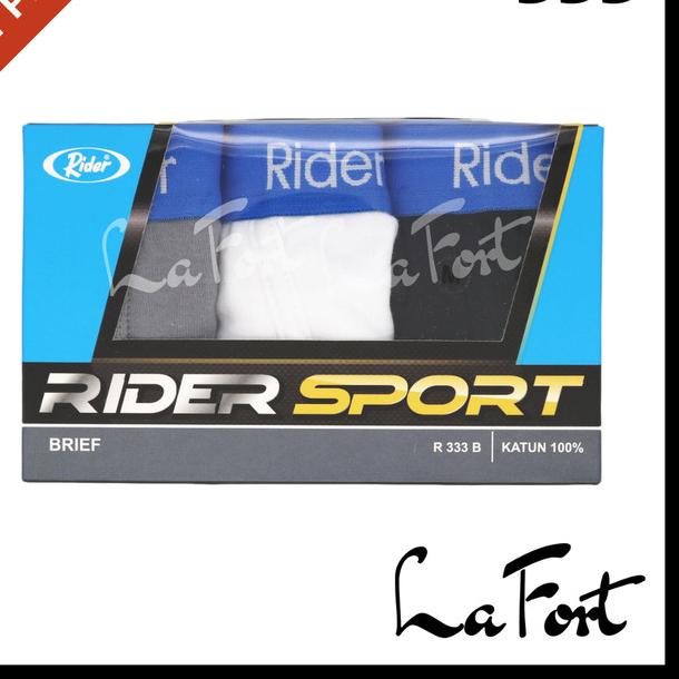 ✯ Celana Dalam Rider Sport 333 Pria ORI CD Underwear Cowok Berkualitas - S ►