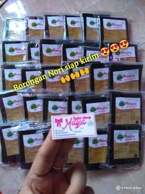 Nori Manjun 50s halal termurah rumput laut dried seaweed sushi nori gimbap