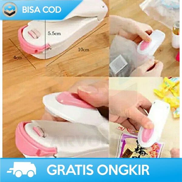 MINI HEAT HAND SEALER PEREKAT PLASTIK KECIL MACHINE PORTABLE ORIGINAL