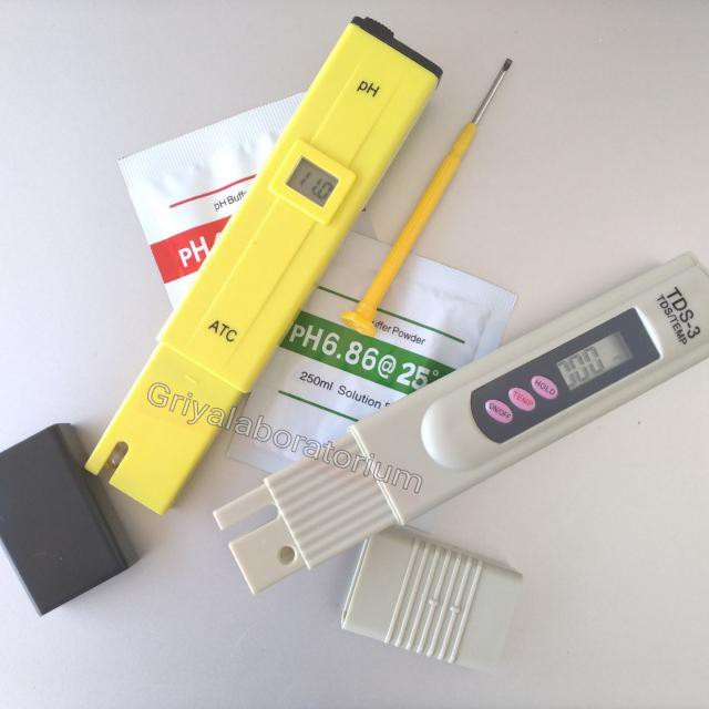 [[BISA COD]] Ph meter dan TDS 3 meter paket untuk hidroponik, aquarium, air minum