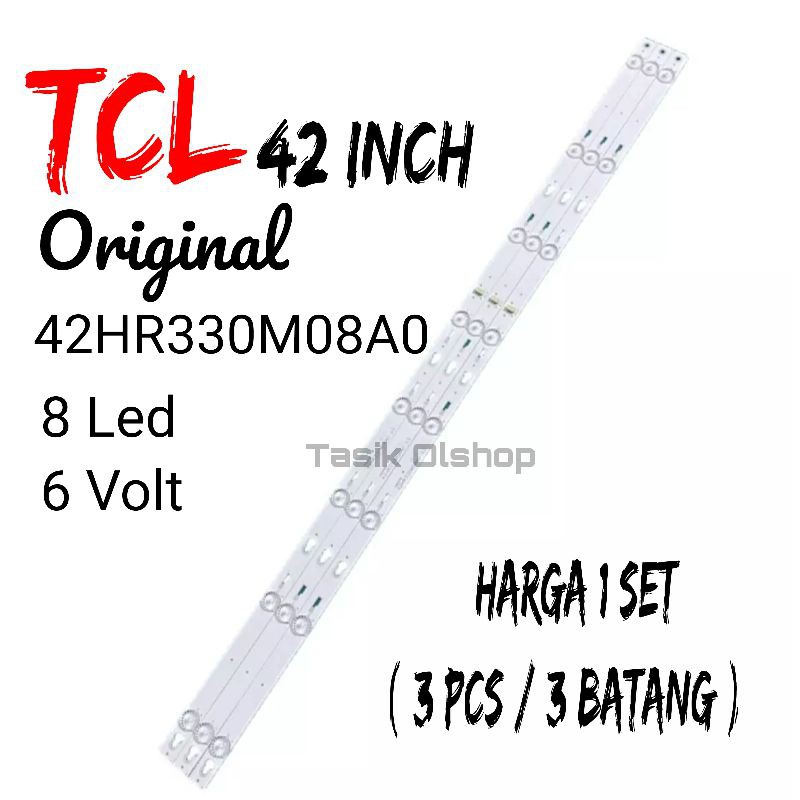 BACKLIGHT TCL 42 INCH ORIGINAL 8 LED 6 VOLT