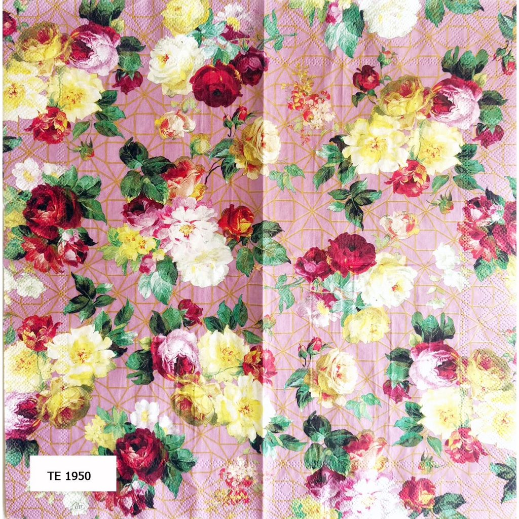 TISU NAPKIN DECOUPAGE EROPA 33X33 CM TE 1950  TTS