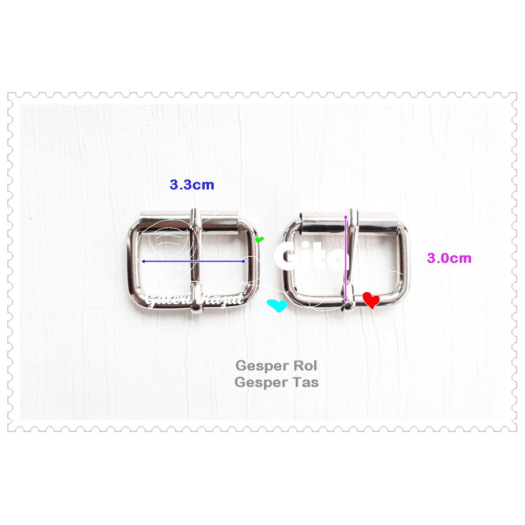 Gesper Rol 3.0cm Nikel Tebal / Ring Jalan Rol