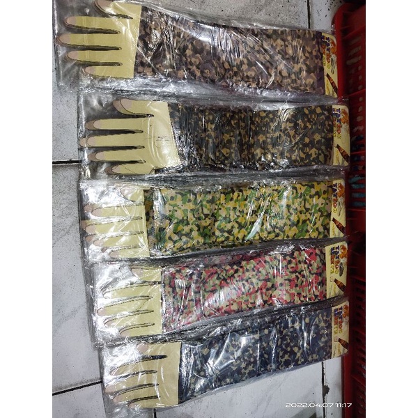 Manset Tangan Model Loreng Army Lusinan isi 12pcs