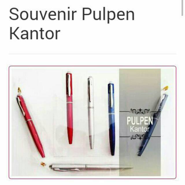 

Souvenir pulpen kantor