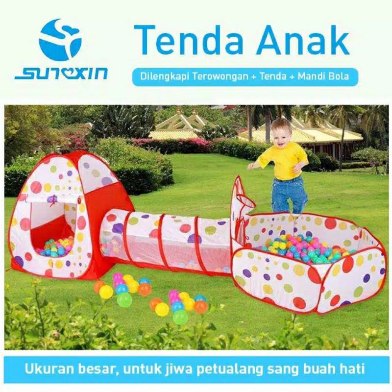 PRELOVED TENDA LORONG ANAK /TENDA TEROWONGAN MANDI BOLA ANAK