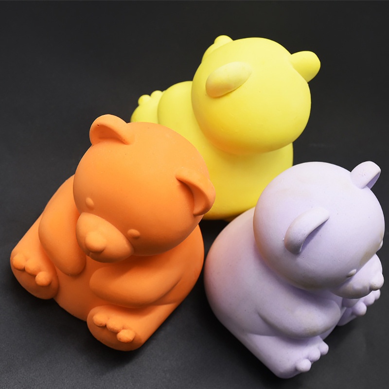 SIY  3D Bear Candle Mold Silicone Epoxy Molds Aromatherapy Plaster Resin Casting Mold