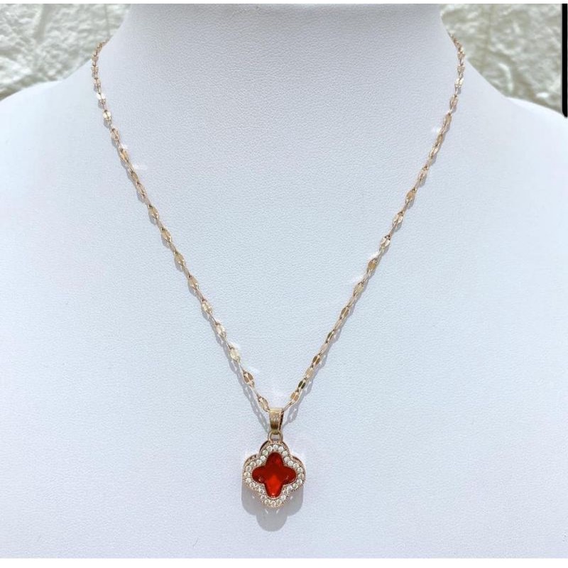 Kalung Titanium Asli Gold Rosegold elv Premium Quality Anti karat anti alergi Stainless steel 8