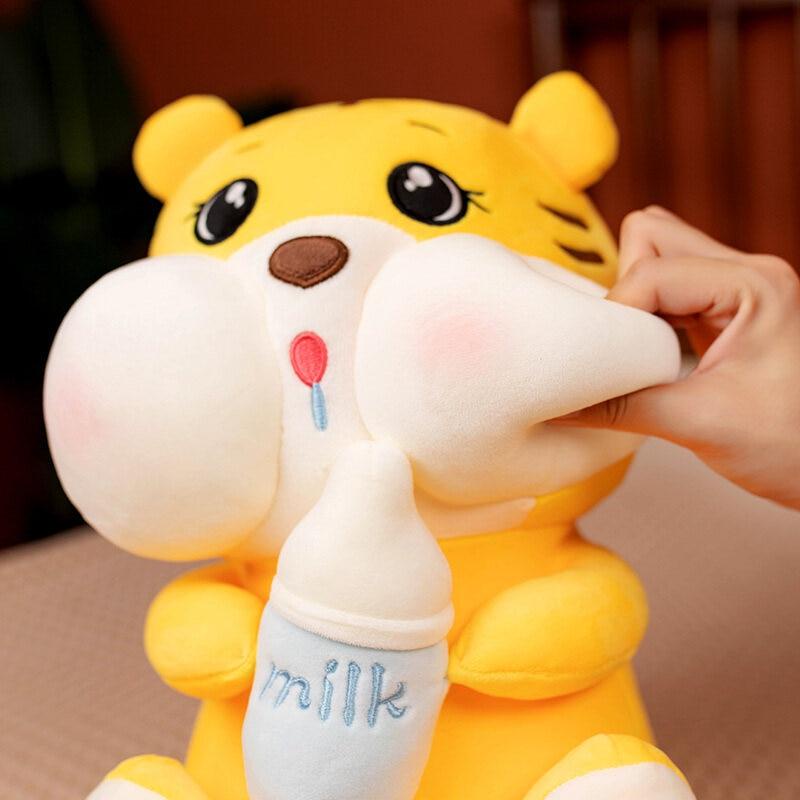 Boneka Tiger Harimau Jumbo Lucu Hug Baby Bottle Plush Toys Mainan Boneka Terbaru Bahan Halus Dan Lembut