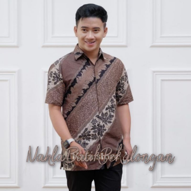 NEW ARRIVAL DISTRO BATIK PRIA BORDIR SOGAN HRB026 BATIKAF NOTOARTO BATIK IPNU-IPNU HEM PRIA bel