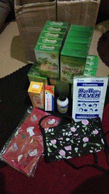 Masker Kain Shabby Navy Green Free Plastik
