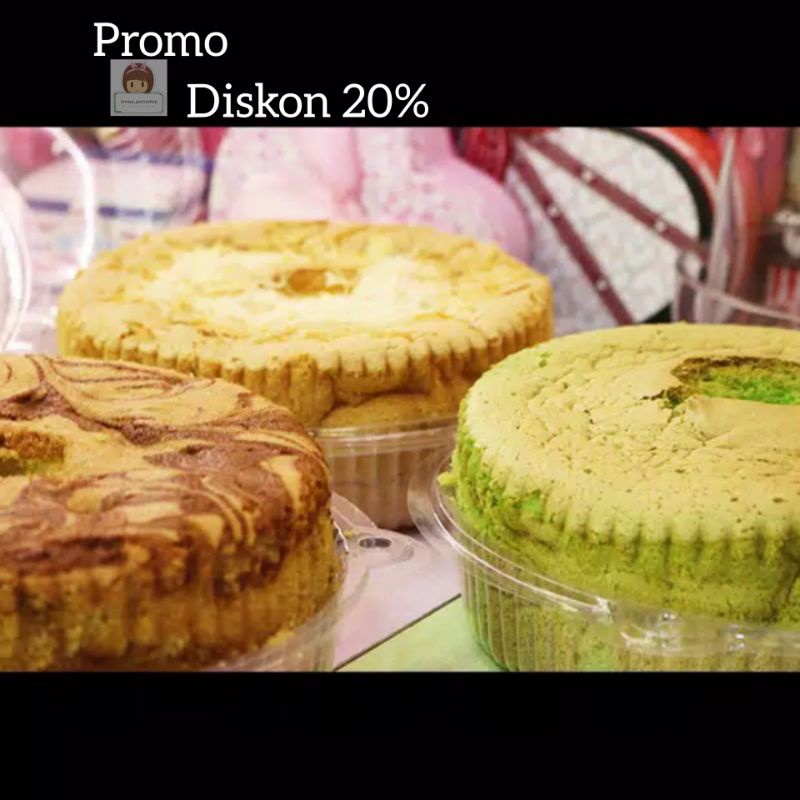 

Sifon Keju / Pandan / Coklat / Stelete Cake Murah dan Enak - Pandan